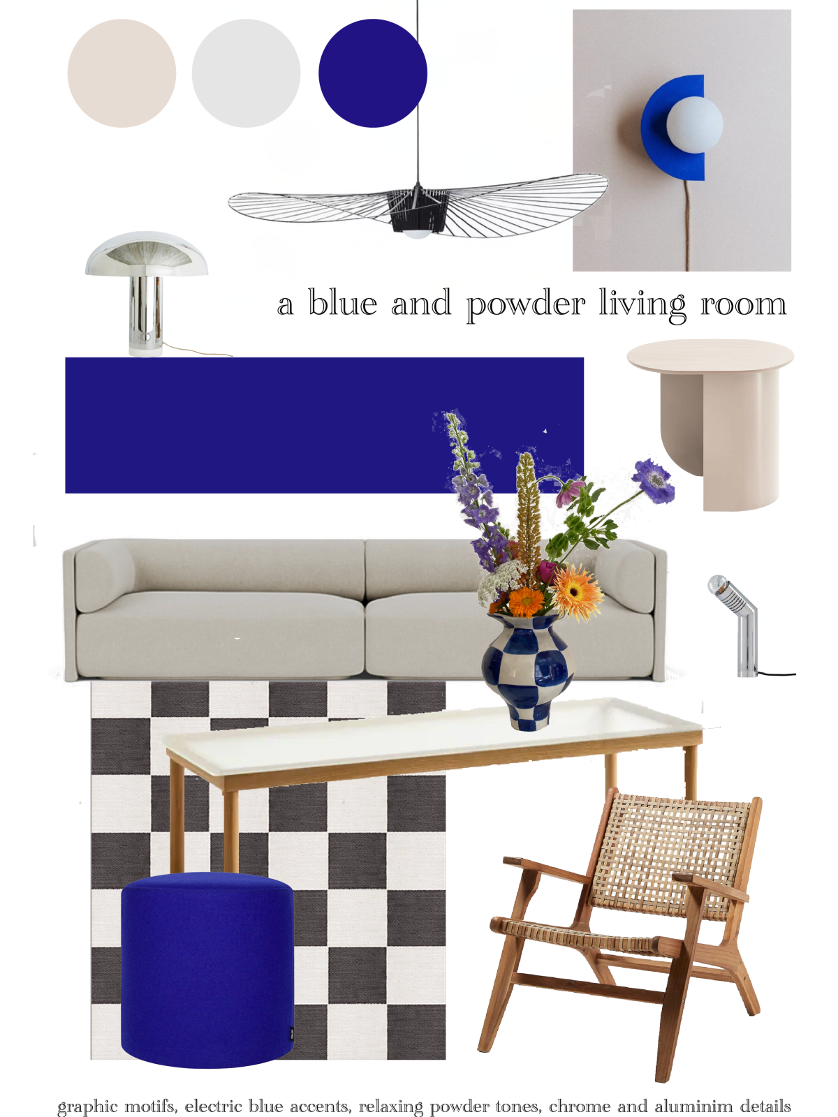 living room style board studio curated